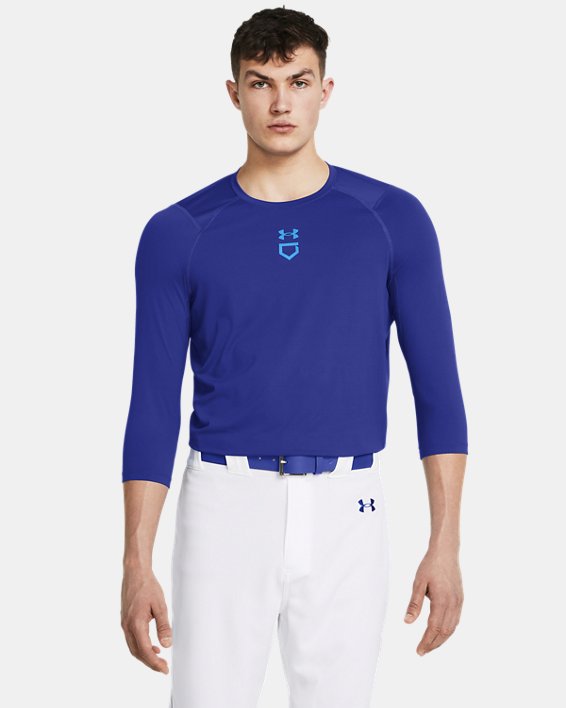 Men's UA Iso-Chill ¾ Sleeve Shirt, Blue, pdpMainDesktop image number 0